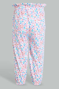 Redtag-Assorted-Multi-Colour-Printed-Harem-Harem-Pants-Infant-Girls-3 to 24 Months