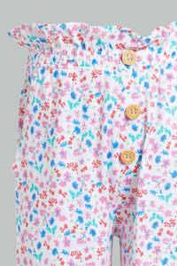 Redtag-Assorted-Multi-Colour-Printed-Harem-Harem-Pants-Infant-Girls-3 to 24 Months