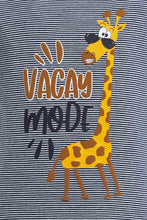 Load image into Gallery viewer, Redtag-Navy-Giraffe-Striped-Tshirt-Striped-T-Shirts-Infant-Boys-3 to 24 Months
