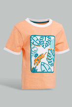 Load image into Gallery viewer, Redtag-Red-Jungle-Theme-Bear-Tshirt-Graphic-T-Shirts-Infant-Boys-3 to 24 Months
