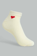 Load image into Gallery viewer, Redtag-Assorted-Heart-Printed-Ankle-Socks-(5-Pack)-Ankle-Socks-Women&#39;s-
