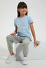 Redtag-Grey-Melange-Girls-Cargo-Trouser-Cargo-Pants-Girls-2 to 8 Years