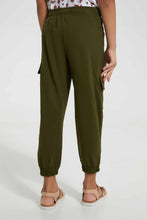 Load image into Gallery viewer, Redtag-Olive-Girls-Cargo-Trouser-Cargo-Pants-Girls-2 to 8 Years
