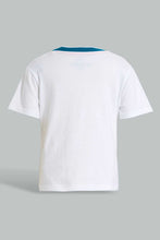Load image into Gallery viewer, Redtag-White-Monkey-Jungle-Theme-Short-Sleeve-Tshirt-All-Over-Prints-Infant-Boys-3 to 24 Months
