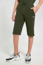 تنزيل الصورة على معرض الصور، Redtag-Olive-Keyshape-Active-Short-Active-Shorts-Senior-Boys-9 to 14 Years
