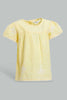 Redtag-Yellow-Embroidered-Blouse-Blouses-Infant-Girls-3 to 24 Months
