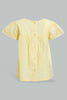 Redtag-Yellow-Embroidered-Blouse-Blouses-Infant-Girls-3 to 24 Months