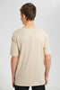 Redtag-Beige-Plain-Keyshape-T-Shirt-Plain-T-Shirts-Senior-Boys-9 to 14 Years
