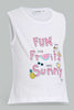 Redtag-White-Print-T-Shirt-With-Short-Sets-Infant-Girls-3 to 24 Months