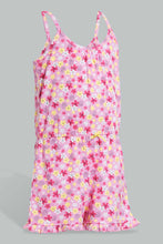 تنزيل الصورة على معرض الصور، Redtag-Pink-Printed-Jumpsuit-Jumpsuits-Infant-Girls-3 to 24 Months
