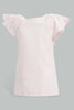 Redtag-Pink-Flamingo-Peek-A-Boo-Artwork-T-Shirt-Embellished-Infant-Girls-3 to 24 Months
