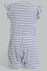 Redtag-White-Printed-And-Navy-Solid-Pack-Of-2-Jumpsuit-Jumpsuits-Infant-Girls-3 to 24 Months