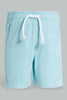 Redtag-Red-And-Aqua-Trouser-Short-2Pack-Chino-Shorts-Infant-Boys-3 to 24 Months