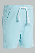 تنزيل الصورة على معرض الصور، Redtag-Red-And-Aqua-Trouser-Short-2Pack-Chino-Shorts-Infant-Boys-3 to 24 Months
