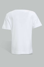 Load image into Gallery viewer, Redtag-White-Tshirt-With-Truck--Patch-Embellished-Infant-Boys-3 to 24 Months
