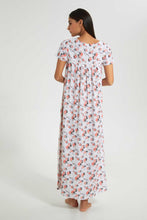 Load image into Gallery viewer, Redtag-Ivory-Floral-Printed-Nightgown-Nightgowns-Women&#39;s-
