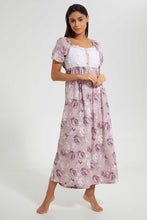 Load image into Gallery viewer, Redtag-Pale-Pink-Floral-Printed-Nightgown-Nightgowns-Women&#39;s-
