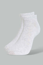 Load image into Gallery viewer, Redtag-Navy/Pale-Pink/Grey-Plain-Ankle-Socks-(3-Pack)-Category:Tops,-Colour:Ivory,-Filter:Women&#39;s-Clothing,-New-In,-New-In-Women,-Non-Sale,-S22D,-Section:Women,-Women-Tops-Women&#39;s-
