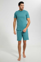 تنزيل الصورة على معرض الصور، Redtag-Teal-Pyjama-Sets-Pyjama-Sets-Men&#39;s-
