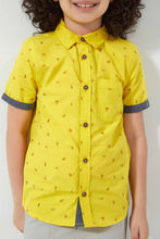 Load image into Gallery viewer, Yellow Palm Tree Print Shirt
