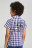 Redtag-Pink-Check-Shirt-Casual-Shirts-Boys-2 to 8 Years