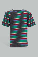 Load image into Gallery viewer, Redtag-Red-Yd-Striped-Tshirt-Striped-T-Shirts-Infant-Boys-3 to 24 Months
