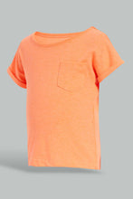 Load image into Gallery viewer, Redtag-Yellow-And-Neon-Orange-T-Shirt(2-Pack)-Plain-Infant-Boys-3 to 24 Months
