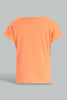 Redtag-Yellow-And-Neon-Orange-T-Shirt(2-Pack)-Plain-Infant-Boys-3 to 24 Months
