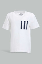 Load image into Gallery viewer, Redtag-White-Slub-Tshirt-With-Contrast-Patch-Pocket-Plain-Infant-Boys-3 to 24 Months
