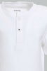 Redtag-White-Slub-Henley-Tshirt-Plain-Infant-Boys-3 to 24 Months