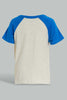 Redtag-Grey-And-Ecru-Raglan-T-Shirt-(2-Pack)-Plain-Infant-Boys-3 to 24 Months