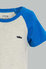 Redtag-Grey-And-Ecru-Raglan-T-Shirt-(2-Pack)-Plain-Infant-Boys-3 to 24 Months