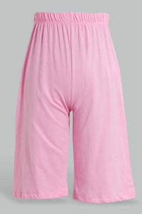 Redtag-Pink-Short-Sets-Pyjama-Sets-Senior-Girls-9 to 14 Years