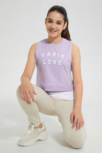 Purple Paris Love Active T-Shirt