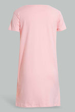 Load image into Gallery viewer, Pink Prinked Night Dress For Baby Girls
