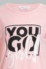Pink Prinked Night Dress For Baby Girls