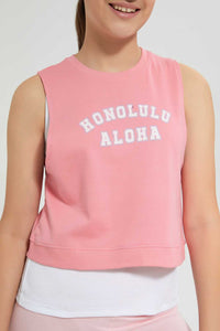 Pink Honolulu Aloha Active T-Shirt