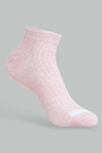 Load image into Gallery viewer, Redtag-Pale-Pink/Pale-Blue/White/Beige-Plain-Ankle-Socks-(5-Packs)-Ankle-Socks-Women&#39;s-
