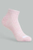 Redtag-Pale-Pink/Pale-Blue/White/Beige-Plain-Ankle-Socks-(5-Packs)-Ankle-Socks-Women's-