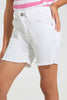 Redtag-White-Girls-Short-Casual-Shorts-Girls-2 to 8 Years