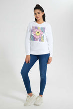 تنزيل الصورة على معرض الصور، Redtag-White-Graphic-Sweatshirt-Loungewear-Sweatshirts-Women&#39;s-
