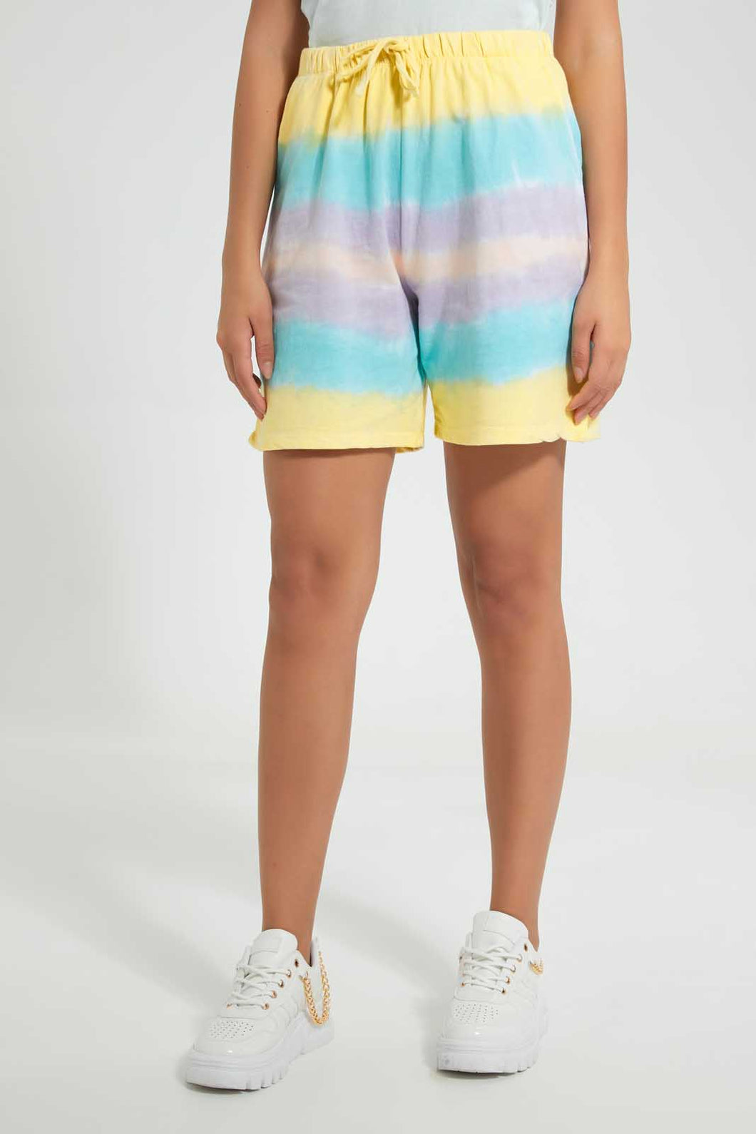 Redtag-Assorted-Tie-Dye-Short-Loungewear-Shorts-Women's-