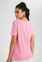 تنزيل الصورة على معرض الصور، Redtag-Pale-Pink-Oversize-Graphic-Tee-Loungewear-T-Shirts-Women&#39;s-
