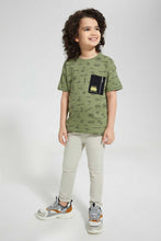 تنزيل الصورة على معرض الصور، Redtag-Green-Aop-Over-Size-T-Shirt-Oversized-T-Shirts-Boys-2 to 8 Years
