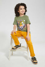 تنزيل الصورة على معرض الصور، Redtag-Olive-Lion-Print-T-Shirt-Graphic-T-Shirts-Boys-2 to 8 Years
