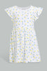 Redtag-Multi-Colour-2Pc-Pack-Knit-Dress-Dresses-Infant-Girls-3 to 24 Months