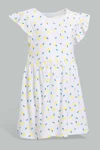 Redtag-Multi-Colour-2Pc-Pack-Knit-Dress-Dresses-Infant-Girls-3 to 24 Months