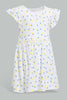 Redtag-Multi-Colour-2Pc-Pack-Knit-Dress-Dresses-Infant-Girls-3 to 24 Months