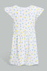 Redtag-Multi-Colour-2Pc-Pack-Knit-Dress-Dresses-Infant-Girls-3 to 24 Months