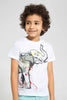 Redtag-White-Elephant-Print-T-Shirt-Graphic-T-Shirts-Boys-2 to 8 Years